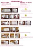 15cm x 30cm Rectangle - Textile Wall Art Kit - Manufacturing pack - 50 units